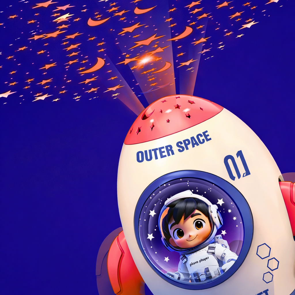 5u1 Raketa- Projektor, Svetlo, Para, Igra, Muzika