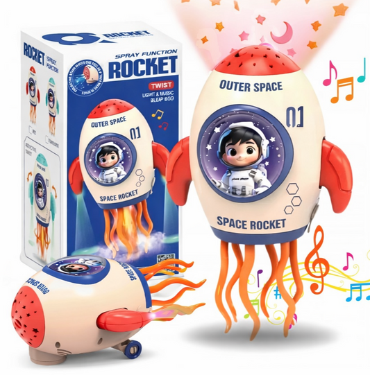 5u1 Raketa- Projektor, Svetlo, Para, Igra, Muzika