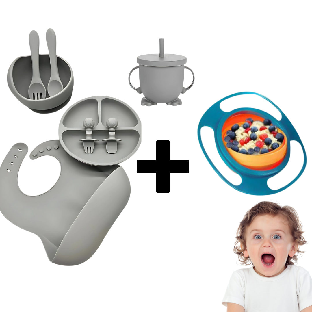 Silikonski Set+ Rotirajuća posuda- OBROCI BEZ NEREDA